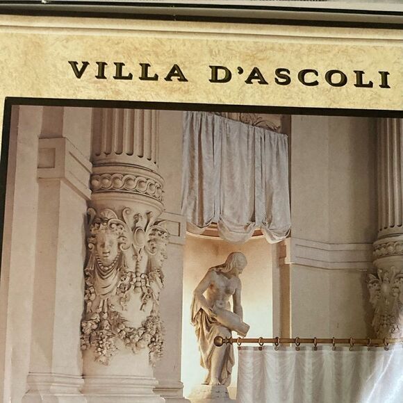 Villa D’Ascoli fabric shower curtain NIB - Picture 4 of 4